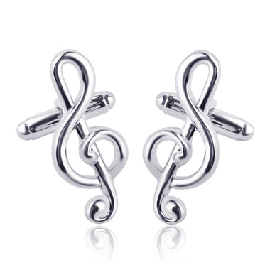 G Clef Shape Cuff Links