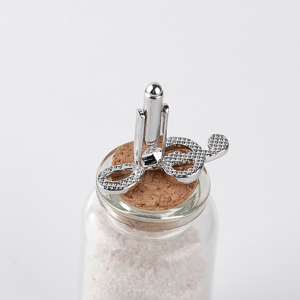G Clef Shape Cuff Links