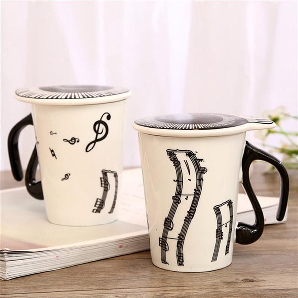 Music Notes and Piano Keys Mug