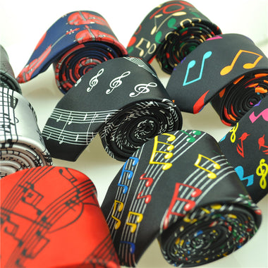 Fashion Music Note Men's Tie