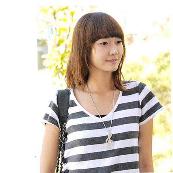 G Clef Shape Long Chain Necklace