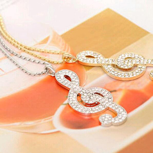 G Clef Shape Long Chain Necklace