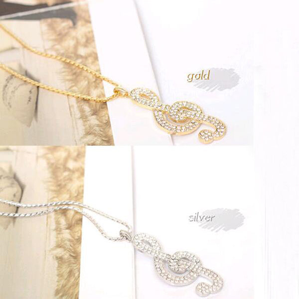 G Clef Shape Long Chain Necklace