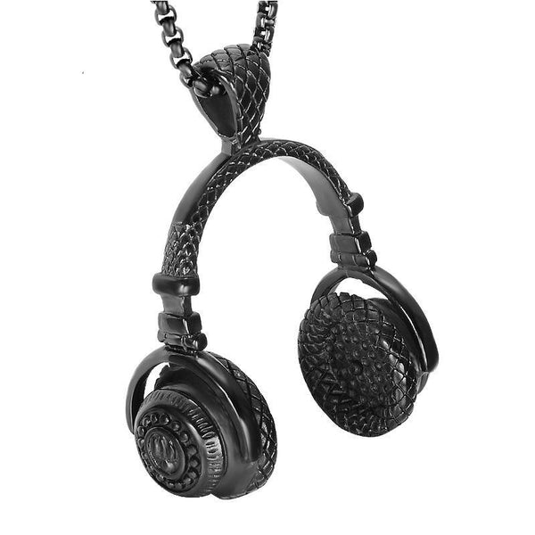 Punk Headphone Pendant Necklace