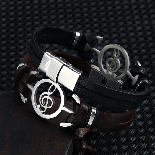 Musical Leather Bracelet