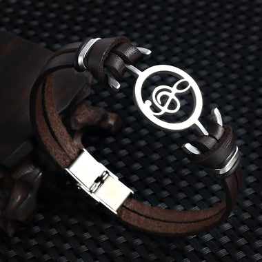Musical Leather Bracelet