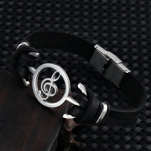 Musical Leather Bracelet
