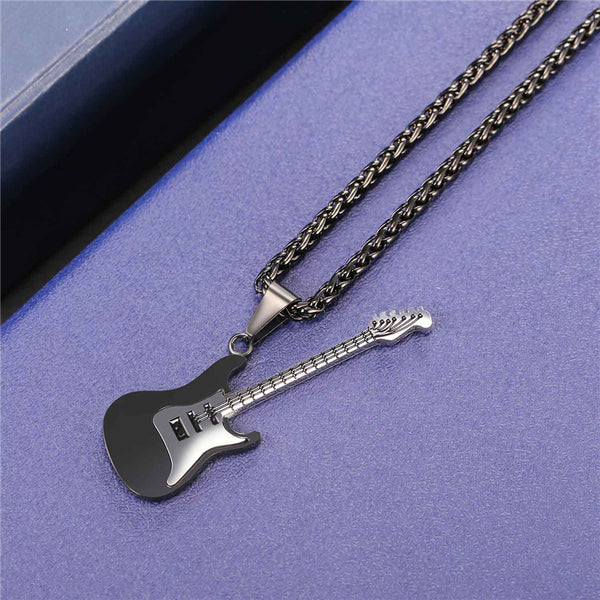 Electric Guitar Punk Rock Necklace