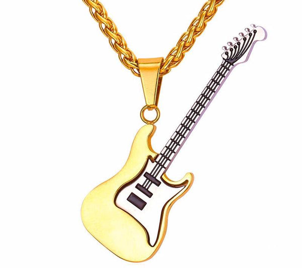 Electric Guitar Punk Rock Necklace