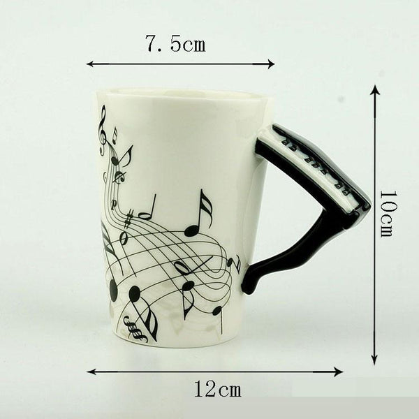 Piano Ceramic Coffee Cup