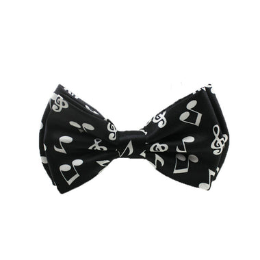 Music Pattern Two-layer Bow Tie