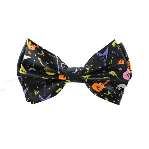 Music Pattern Two-layer Bow Tie