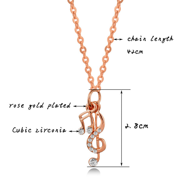 Trendy Music Necklace