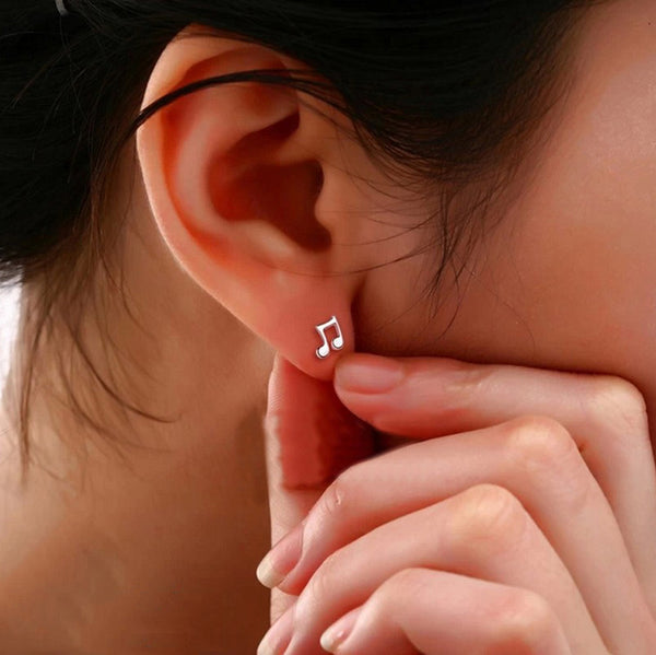 Lovely Musical Note Shaped Earrings