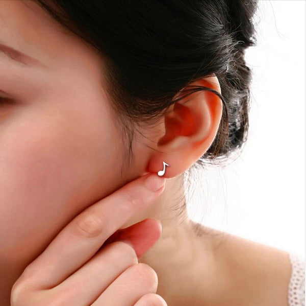 Lovely Musical Note Shaped Earrings