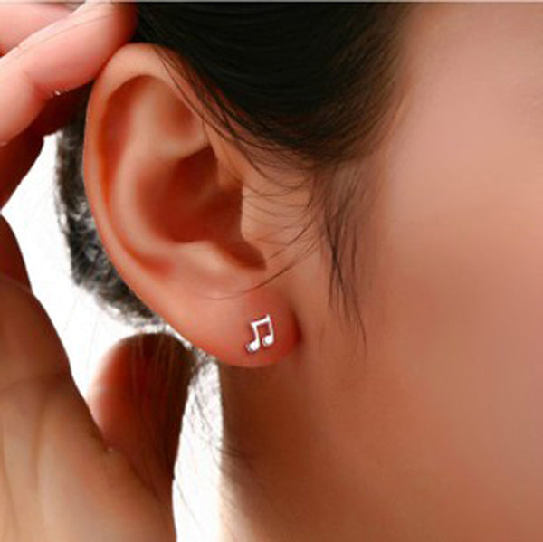 Lovely Musical Note Shaped Earrings