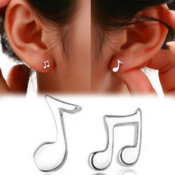 Lovely Musical Note Shaped Earrings
