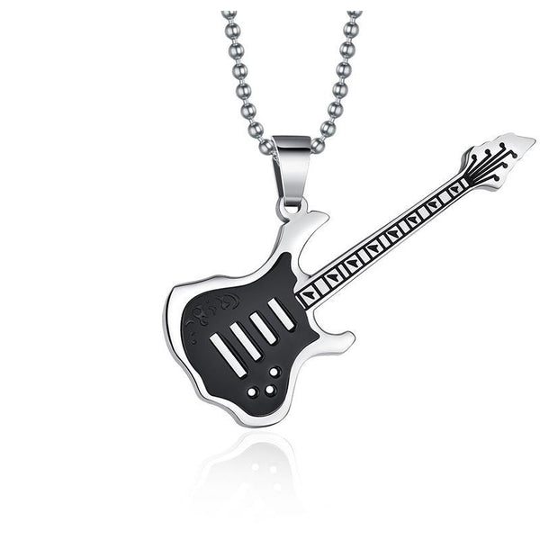 Trendy Punk Guitar Necklace