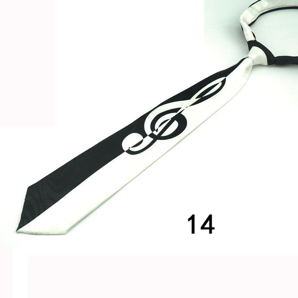 4 Inches Wide Music Themed Tie