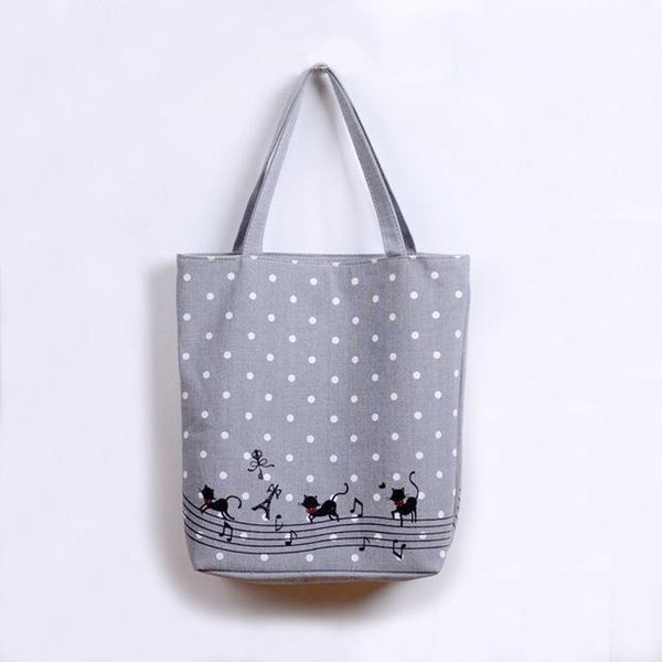 Cute Cartoon Music Cats Handbag