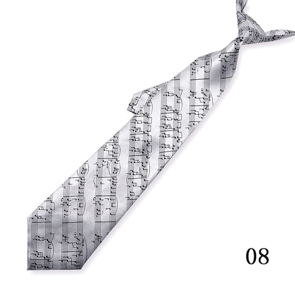 4 Inches Wide Music Themed Tie