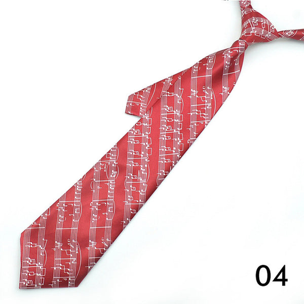4 Inches Wide Music Themed Tie