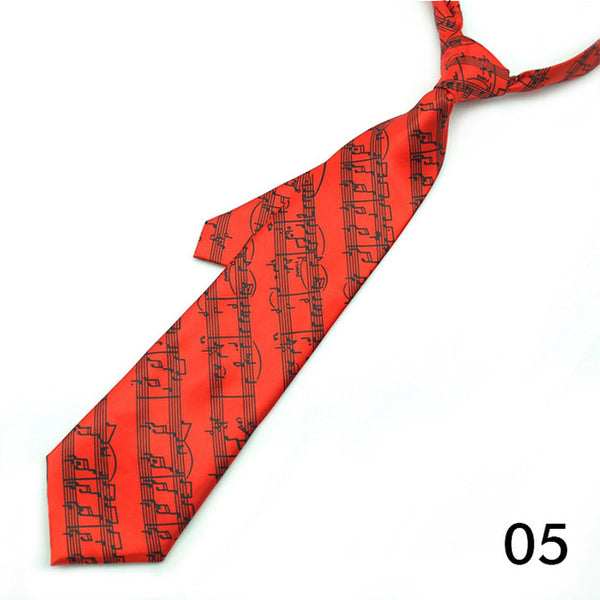 4 Inches Wide Music Themed Tie