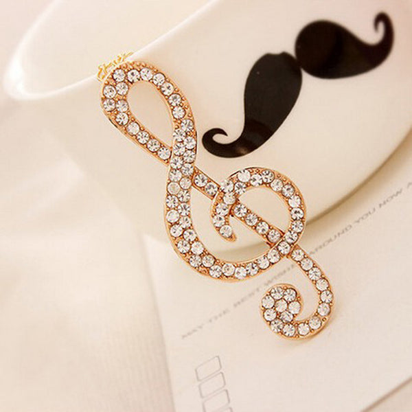 G Clef Shape Long Chain Necklace