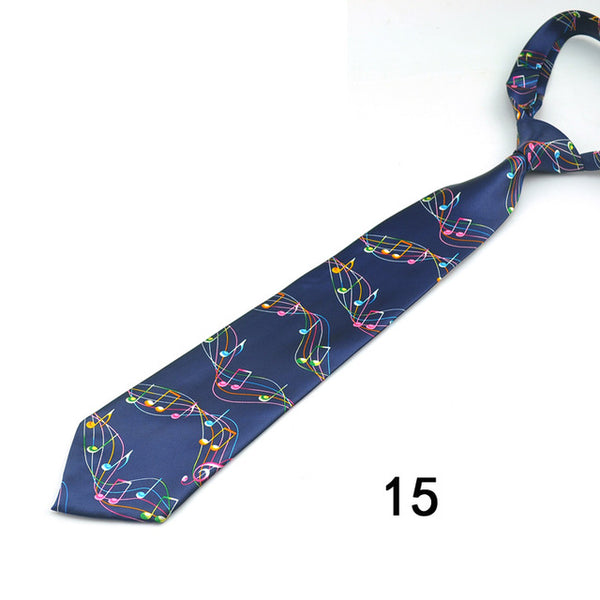 4 Inches Wide Music Themed Tie