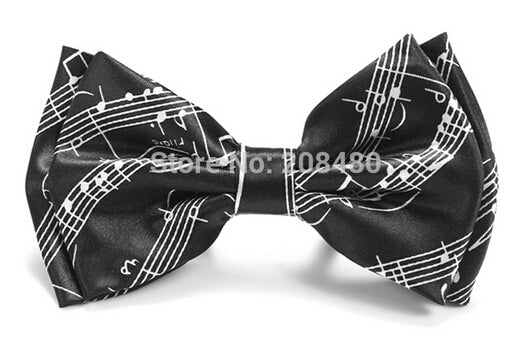 Music Score Mix Bow Tie