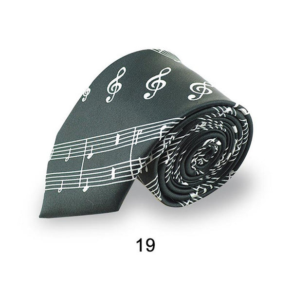 Fashion Music Note Men's Tie
