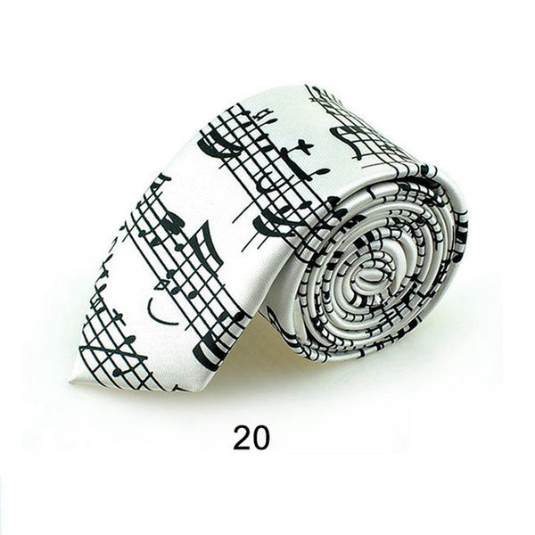 Fashion Music Note Men's Tie