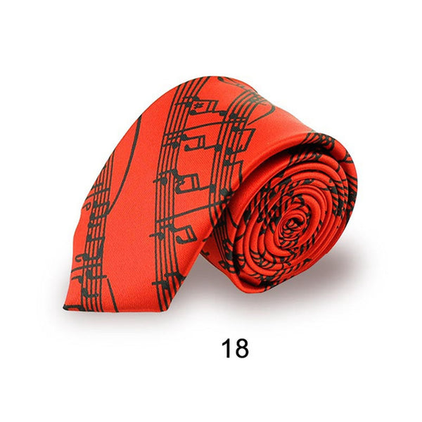 Fashion Music Note Men's Tie