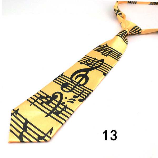 4 Inches Wide Music Themed Tie