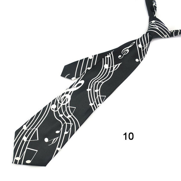 4 Inches Wide Music Themed Tie
