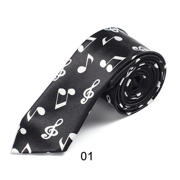 Fashion Music Note Men's Tie
