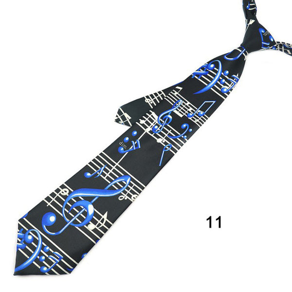 4 Inches Wide Music Themed Tie
