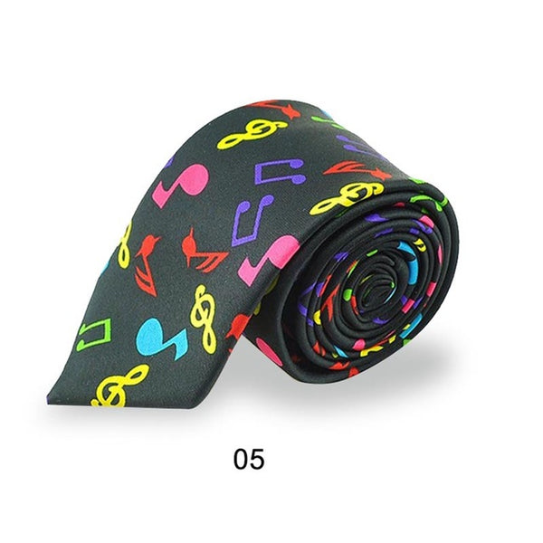 Fashion Music Note Men's Tie