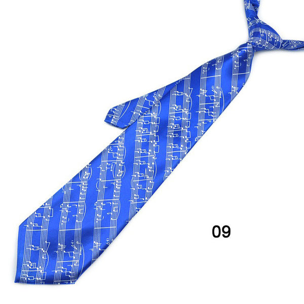 4 Inches Wide Music Themed Tie