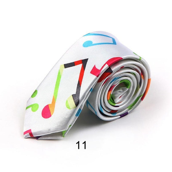 Fashion Music Note Men's Tie