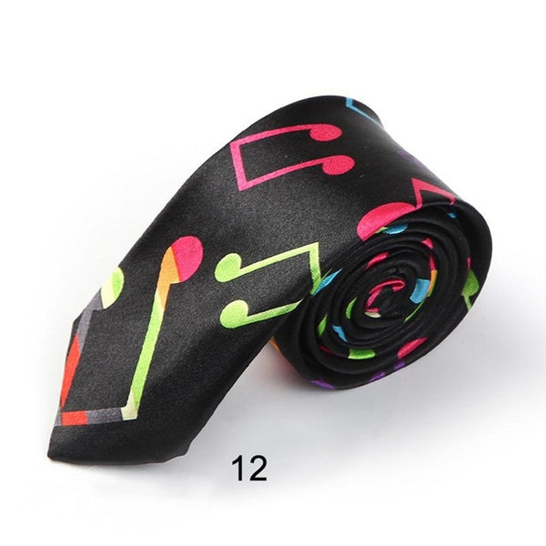Fashion Music Note Men's Tie