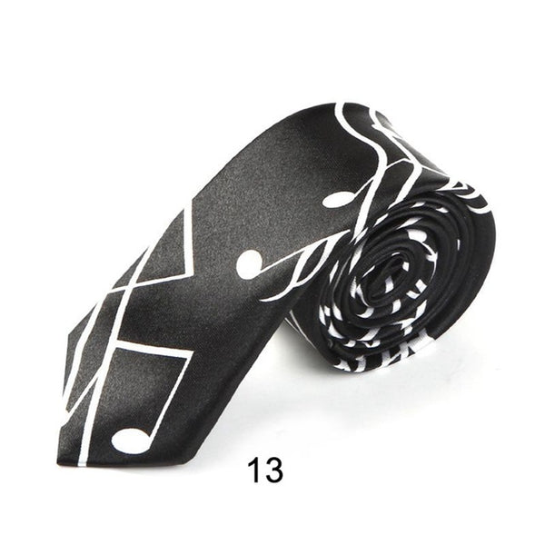 Fashion Music Note Men's Tie