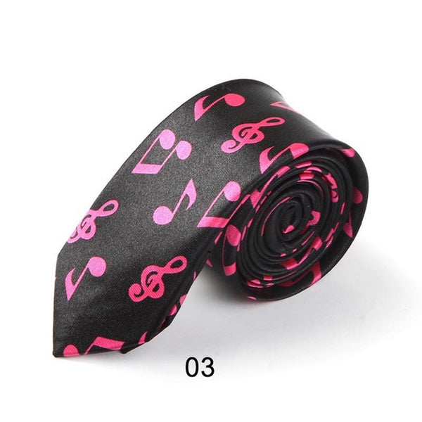 Fashion Music Note Men's Tie
