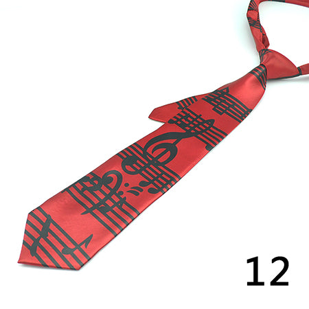 4 Inches Wide Music Themed Tie