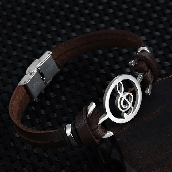 Musical Leather Bracelet