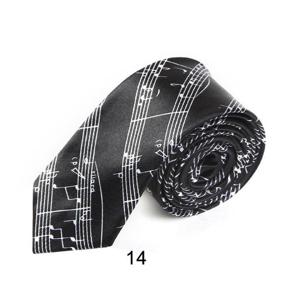 Fashion Music Note Men's Tie