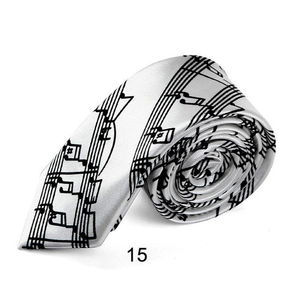 Fashion Music Note Men's Tie