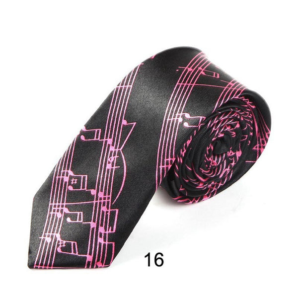 Fashion Music Note Men's Tie