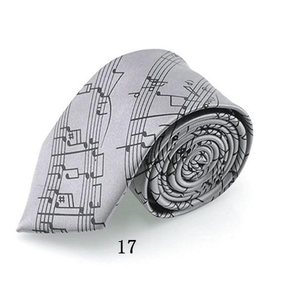 Fashion Music Note Men's Tie
